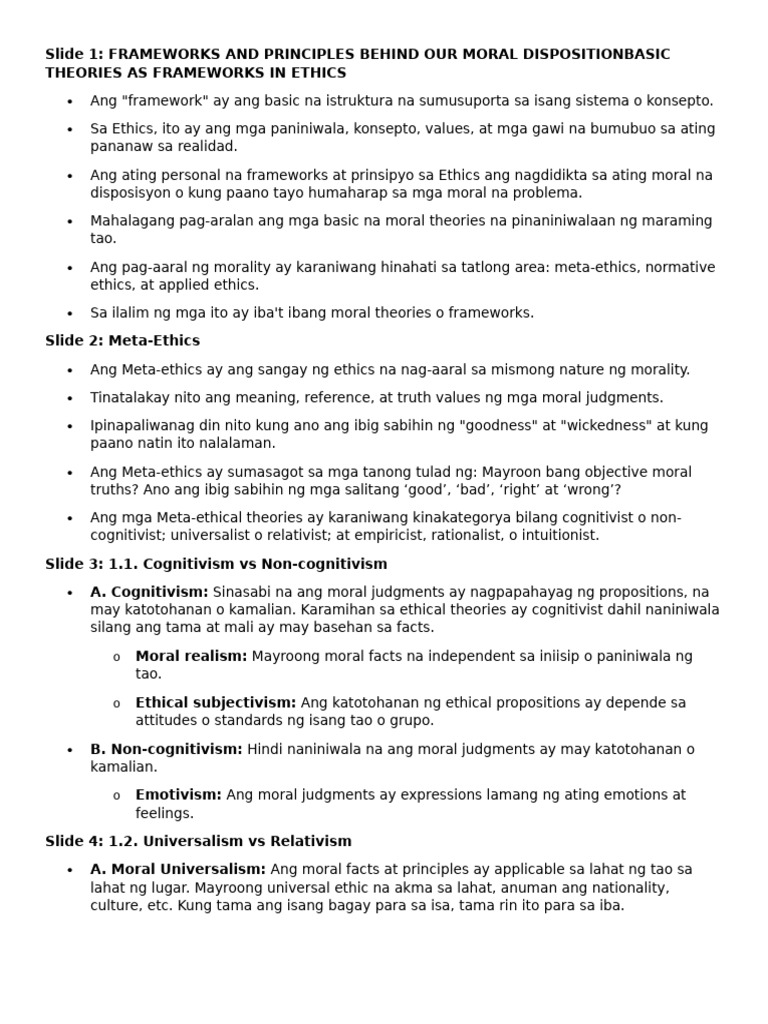 Ethics Week 5 Tagalog | PDF
