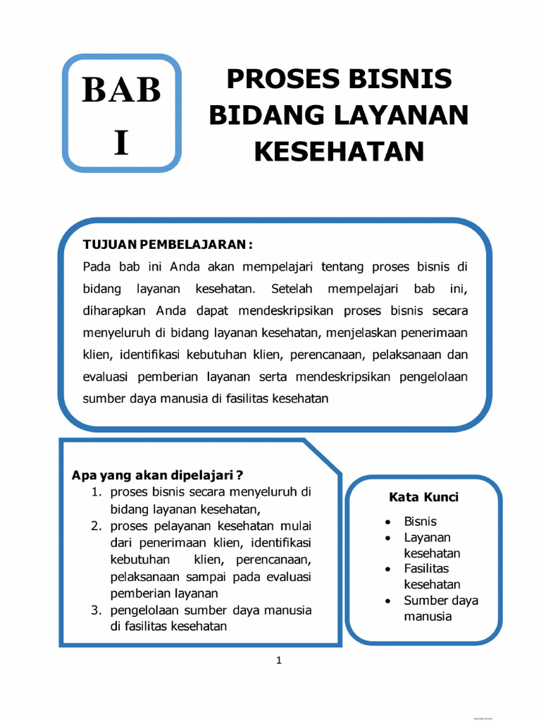 Proses Bisnis PD Layanan Kesehatan | PDF