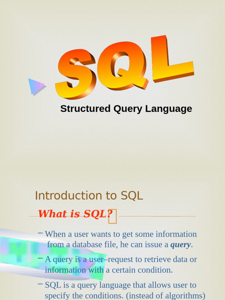 Introduction to SQL Basics and Queries | PDF | Sql | Information Retrieval