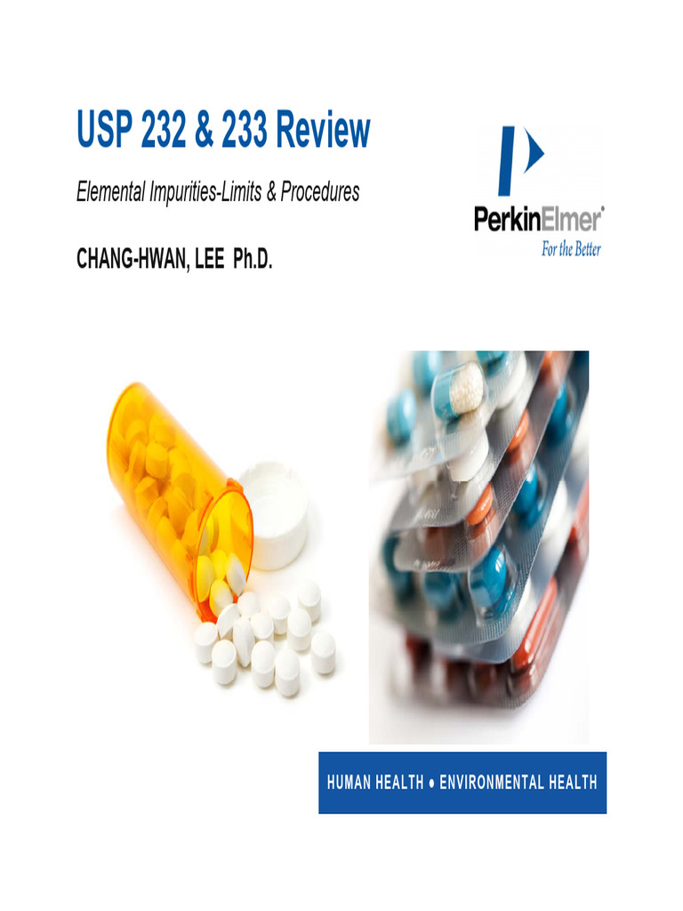 USP 232 & 233: Elemental Impurities Guide | PDF | Physical Sciences ...