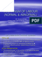 Mechanism of Labour (Normal and Abnormal)