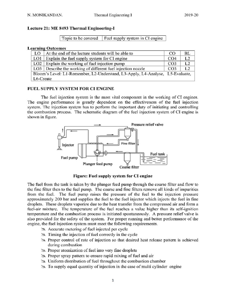 Thermal Engineering Unit 1 | PDF