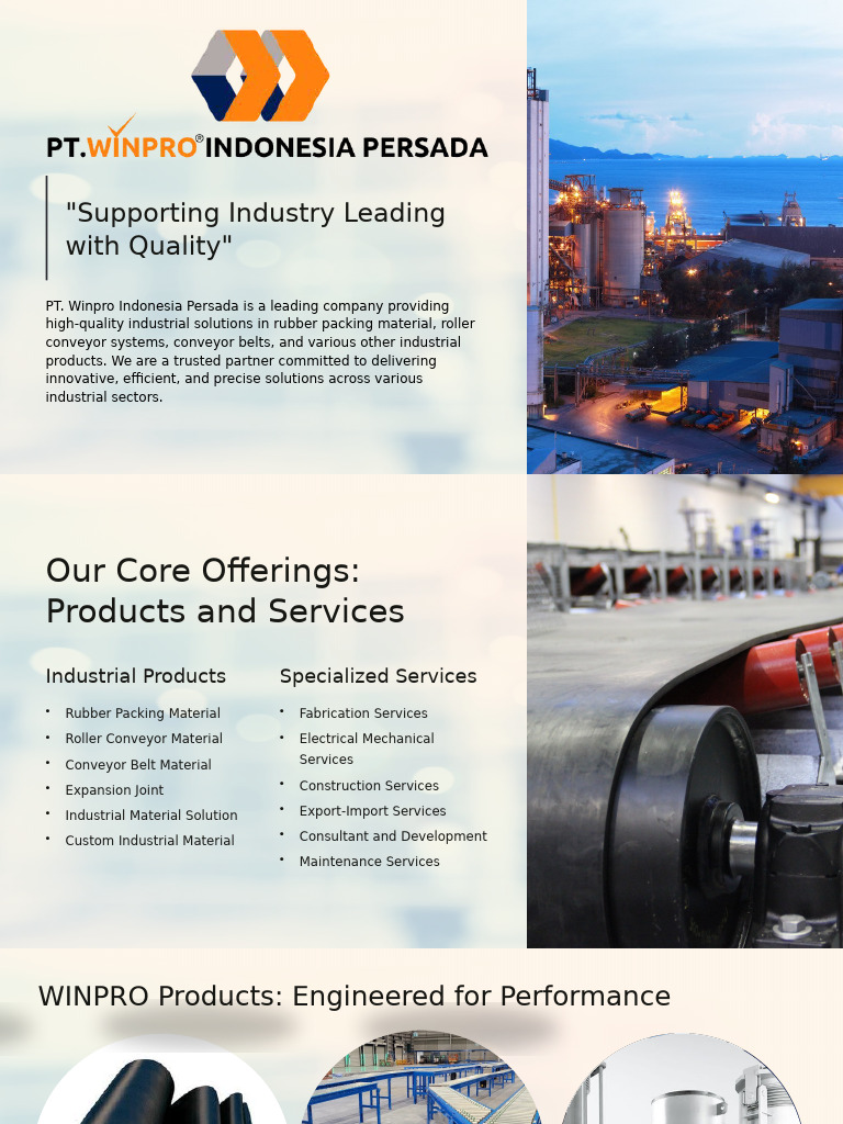 Industrial Solutions by Winpro Indonesia | PDF | Natural Rubber | Materials