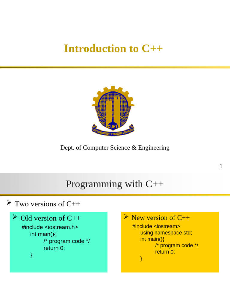 Lesson 1 2 Intro To C Pdf