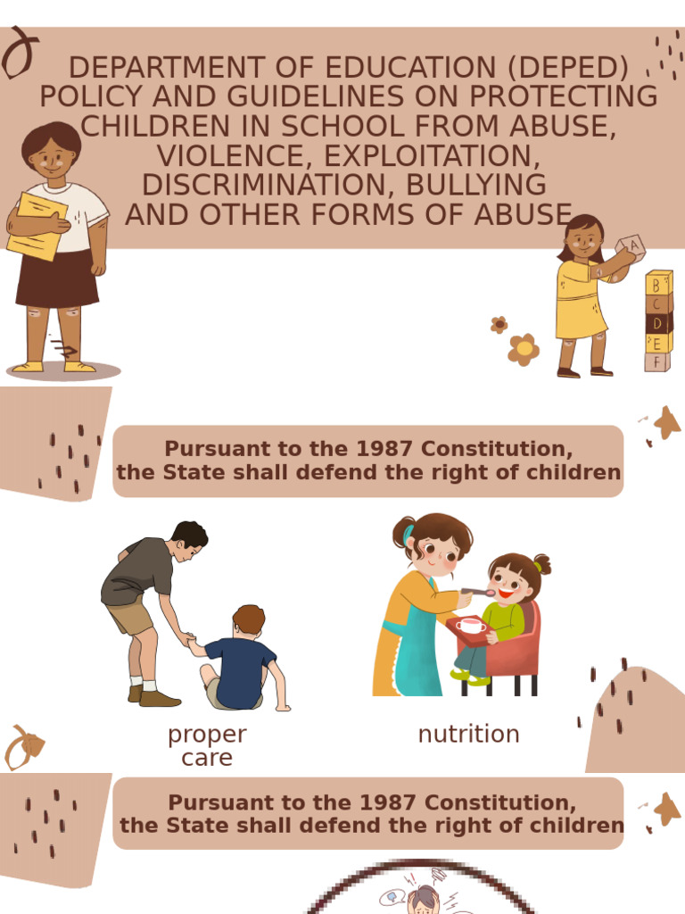 DepEd Guidelines on Child Protection | PDF | Violence | Aggression