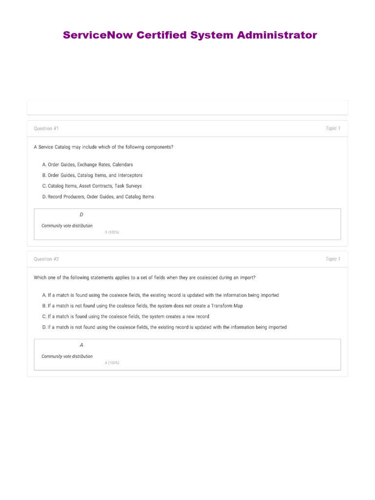 ServiceNow System Administrator Exam Guide | PDF | Computing | Computer ...