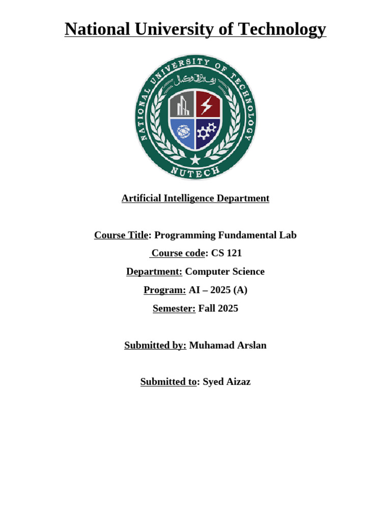 PF 3rd in Lab and POST Lab Task | PDF | Numbers | Mathematics