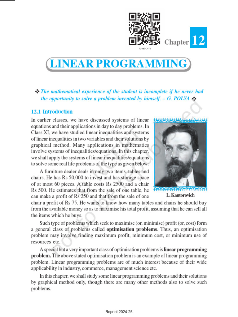 7. Linear Programming | PDF | Linear Programming | Mathematical ...