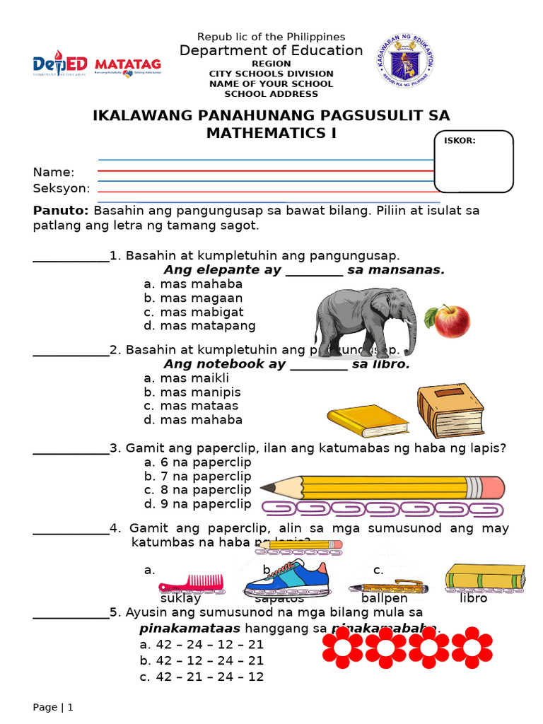 Math PT 2ND | PDF