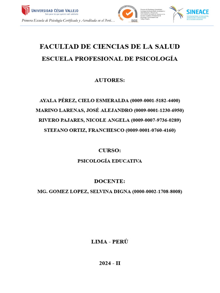 Plan de Prevención en Psicología Educativa | PDF | Las emociones ...