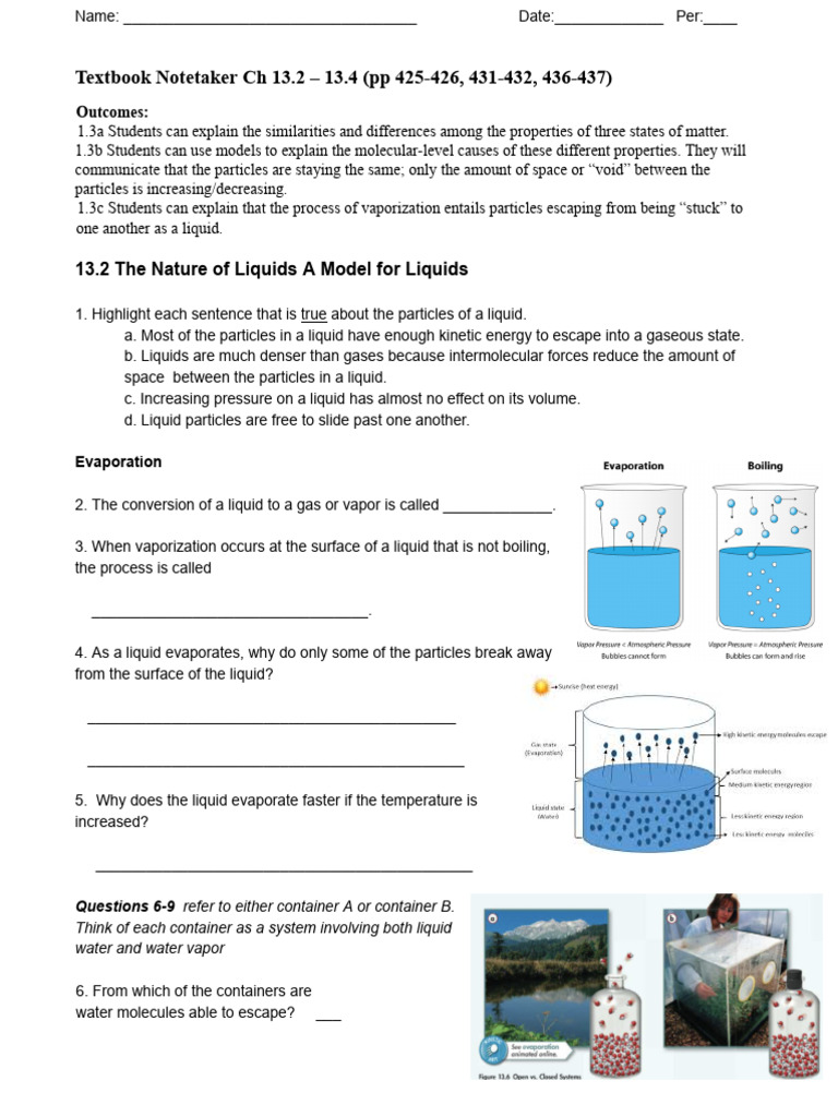 Properties and Changes of Matter | PDF | Liquids | Evaporation