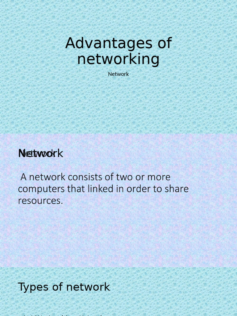 Benefits and Types of Computer Networks | PDF