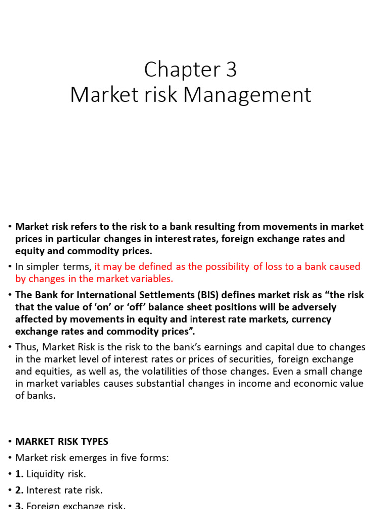 Market Risk Management in Banking | PDF | Financial Risk | Interest