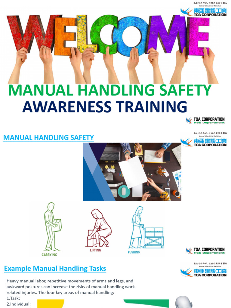 Manual Handling Safety Training Guide | PDF | Musculoskeletal System