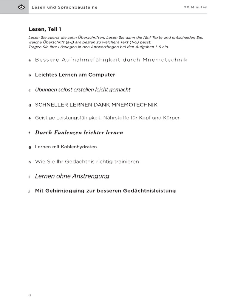 Lesen 201025 b2 | PDF