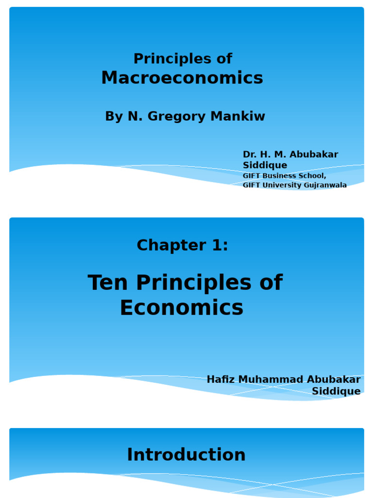 Ten Principles of Economics Explained | PDF | Economics | Macroeconomics