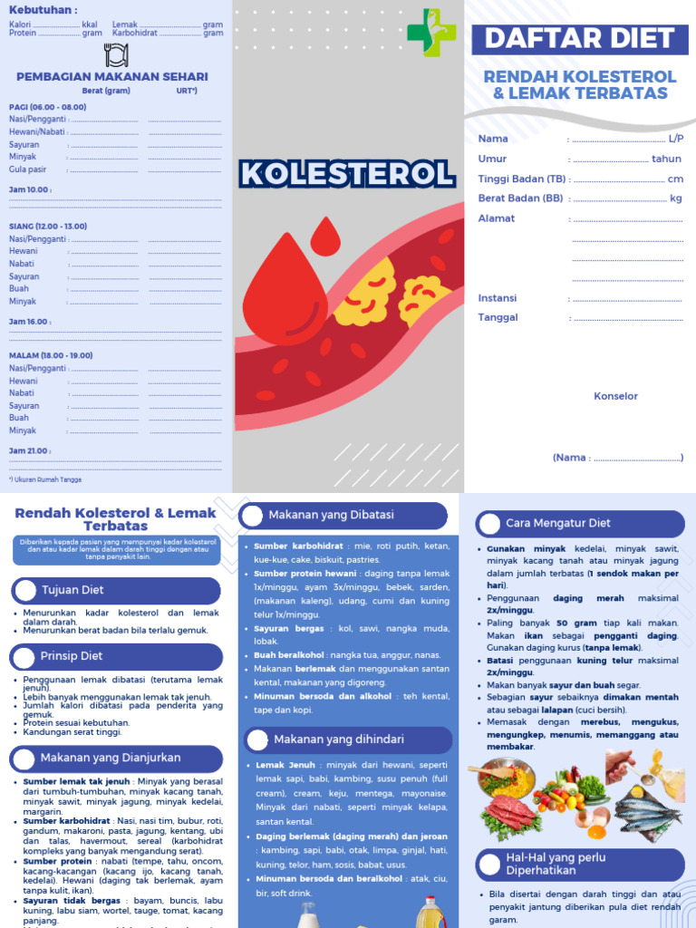 Panduan Diet Rendah Kolesterol | PDF