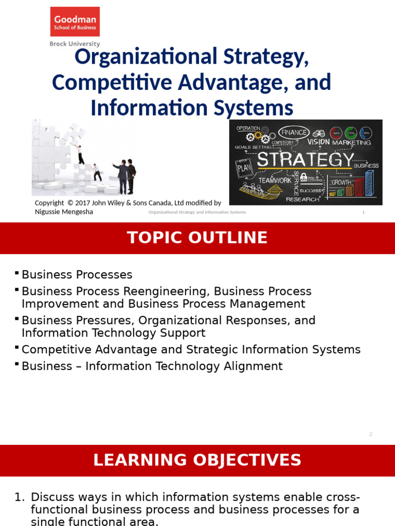 Organizational Strategy & Information Systems | PDF | Strategic ...