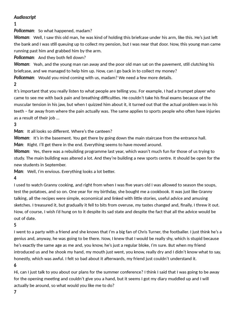 Script Tests 5-10 | PDF