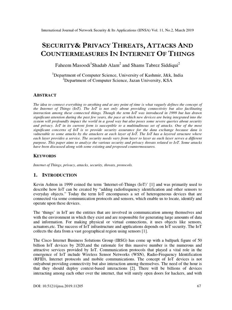 IoT Security Threats and Countermeasures | PDF | Internet Of Things ...