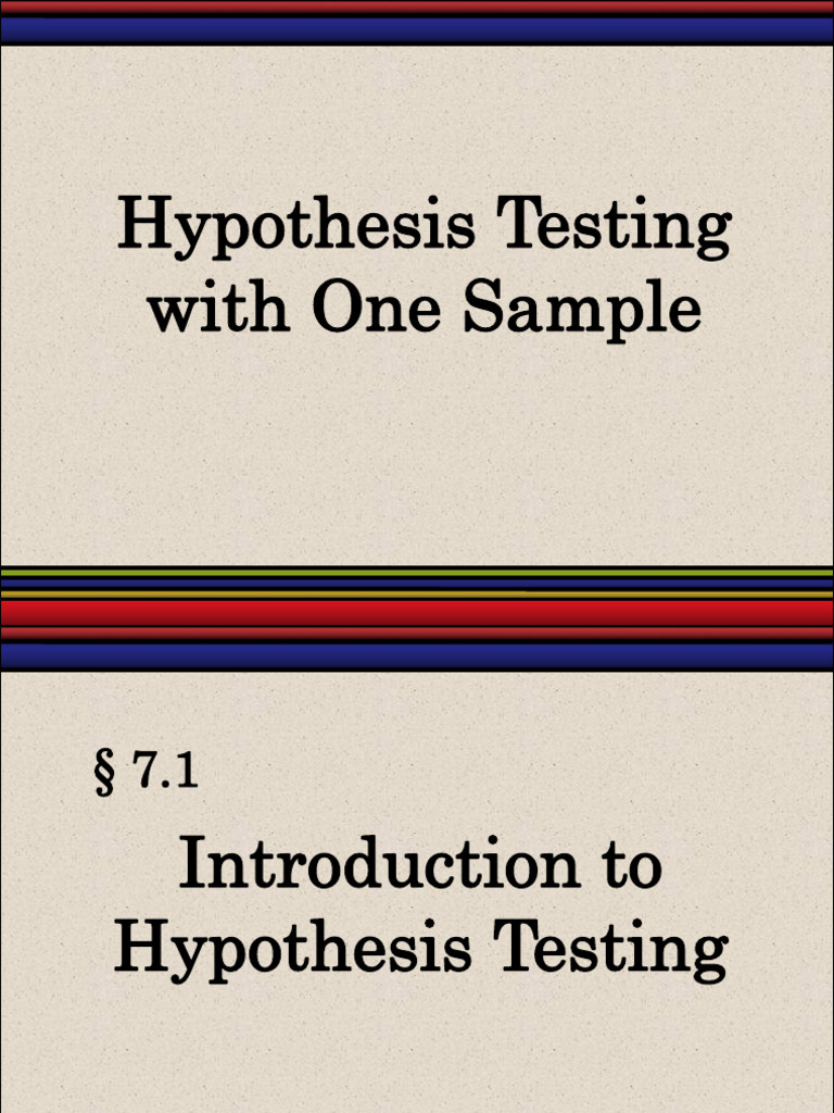 Hypothesis Testing Fundamentals | PDF | P Value | Statistical Significance