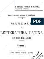 Manuale di letteratura latina ad uso dei licei 1