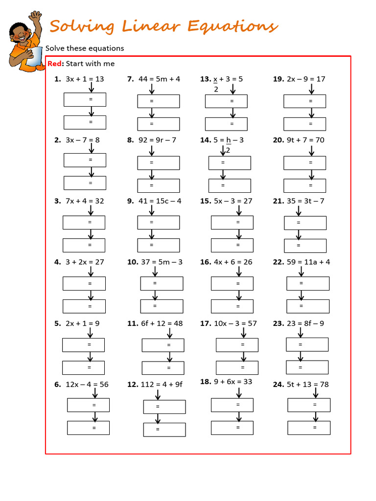 Solve Linear Equations with Answers | PDF | Chess Theory | Chess
