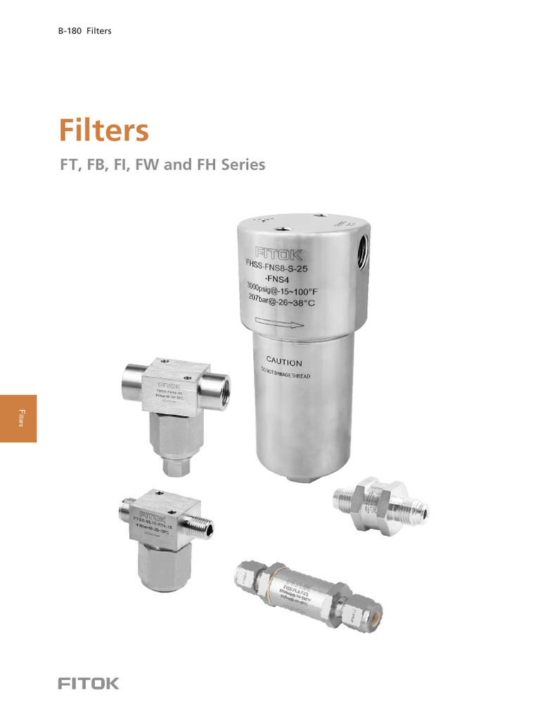 FT Series High-Capacity Filters Guide | PDF | Filtration | Stainless Steel
