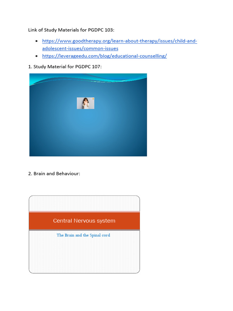 Study Material 1 | PDF