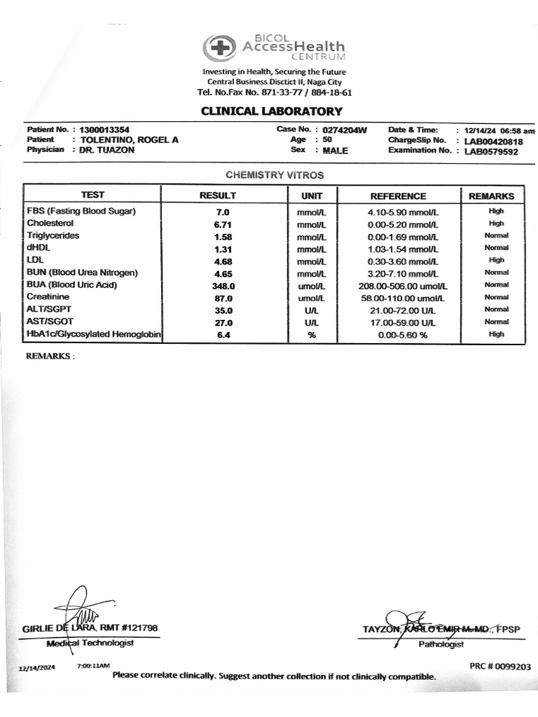 Bobet Lab Test | PDF