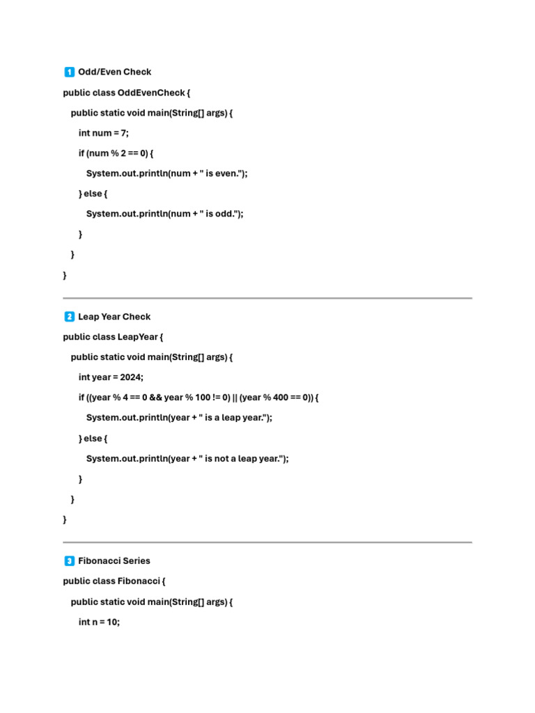 Java Programs for Common Algorithms | PDF | Combinatorics | Computer ...