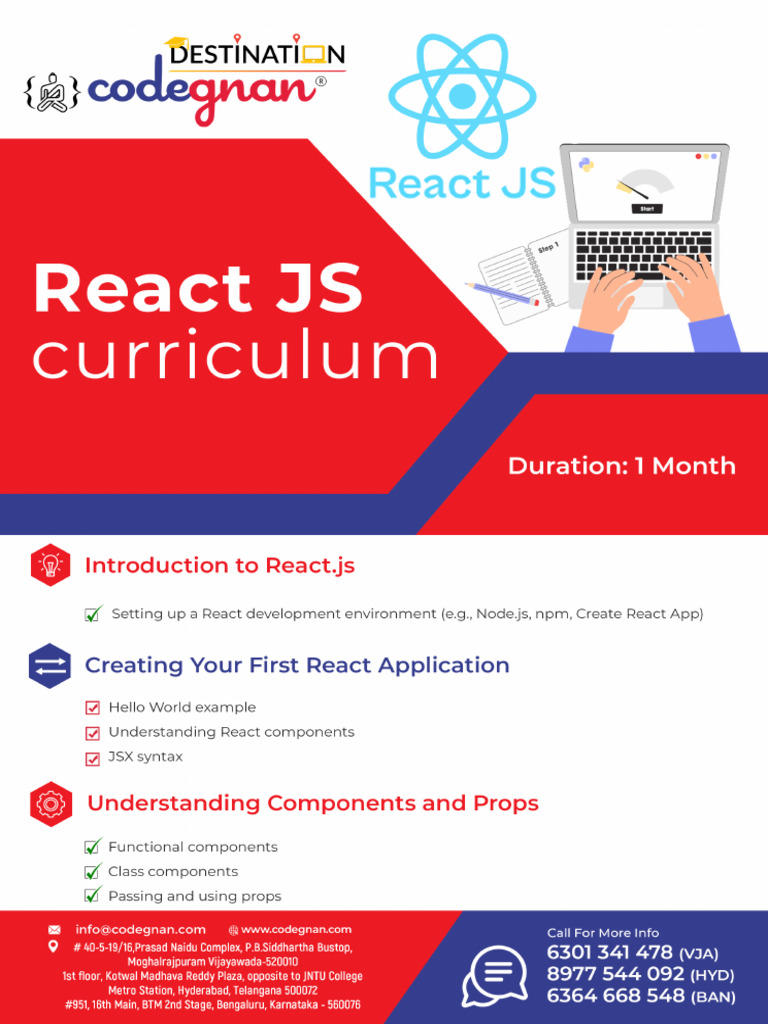 Reactjs Course Curriculam | PDF