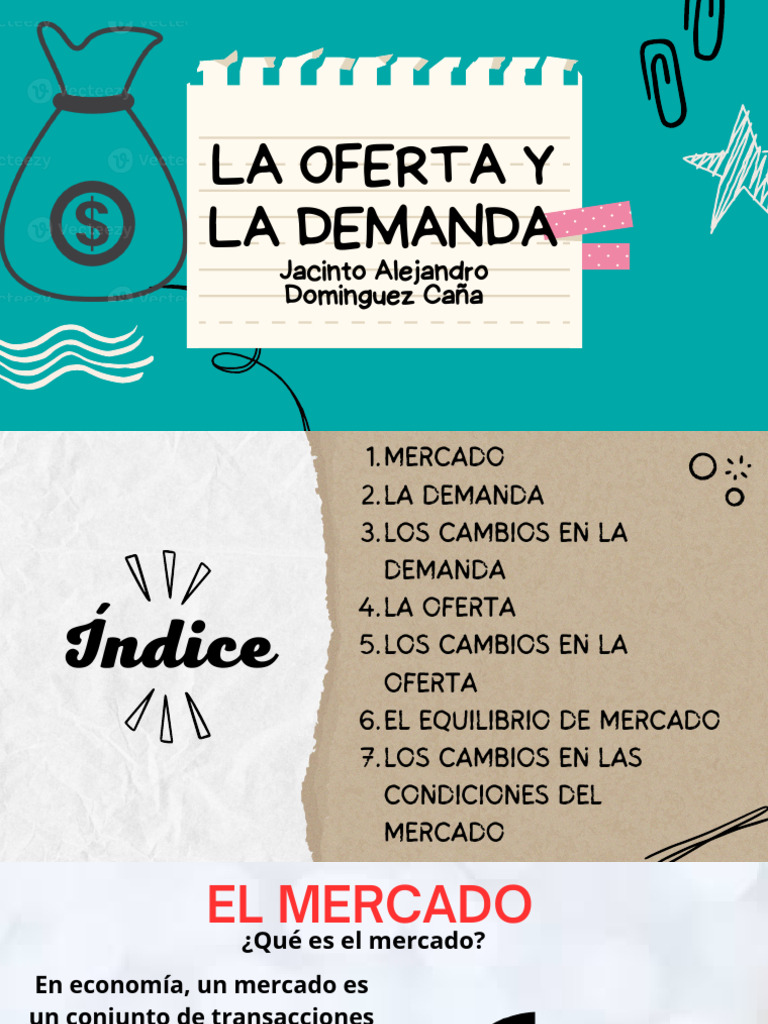 Oferta y Demanda en el Mercado | PDF | Oferta (economía) | Equilibrio ...