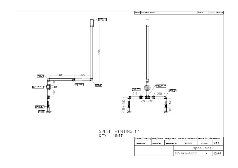 DRW Spool Venting 1'' | PDF
