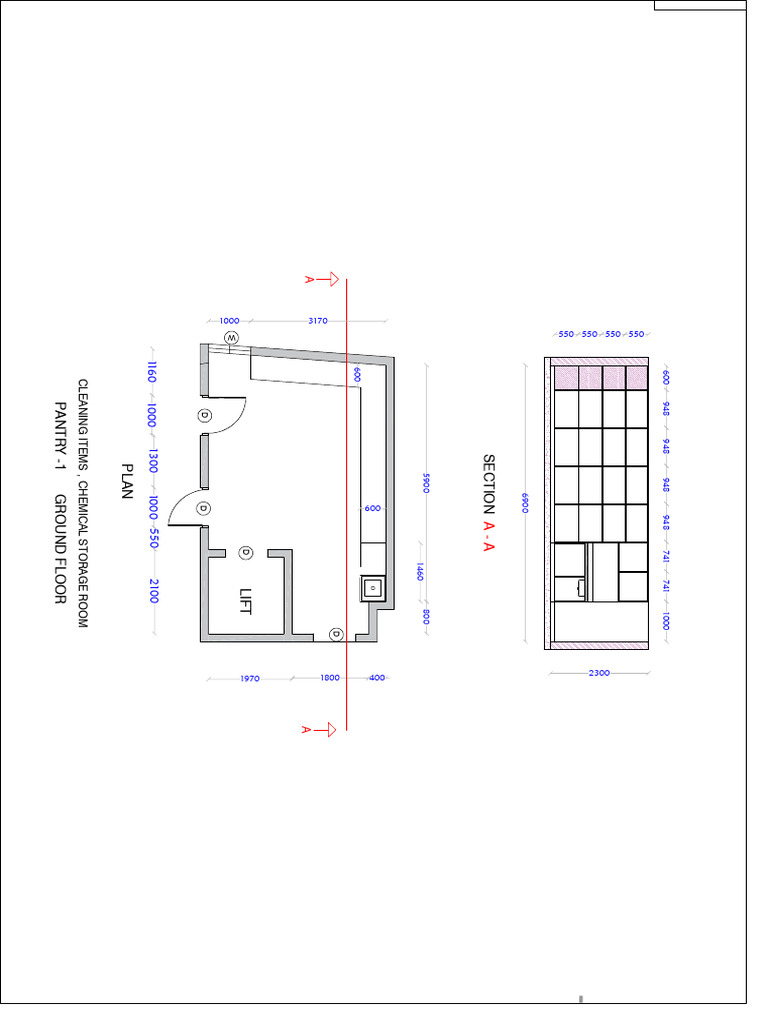 Cleaning Items Storage Room Plan | PDF