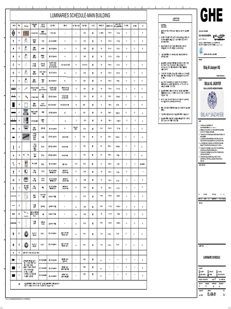 Luminaire Schedule for Main Building | PDF | Chess | Chess Theory
