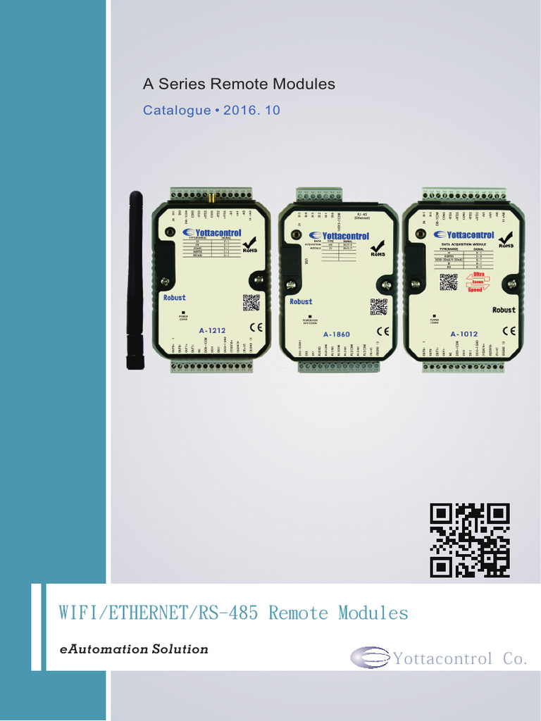 Yottacontrol Remote Modules Catalogue | PDF | Analog To Digital ...
