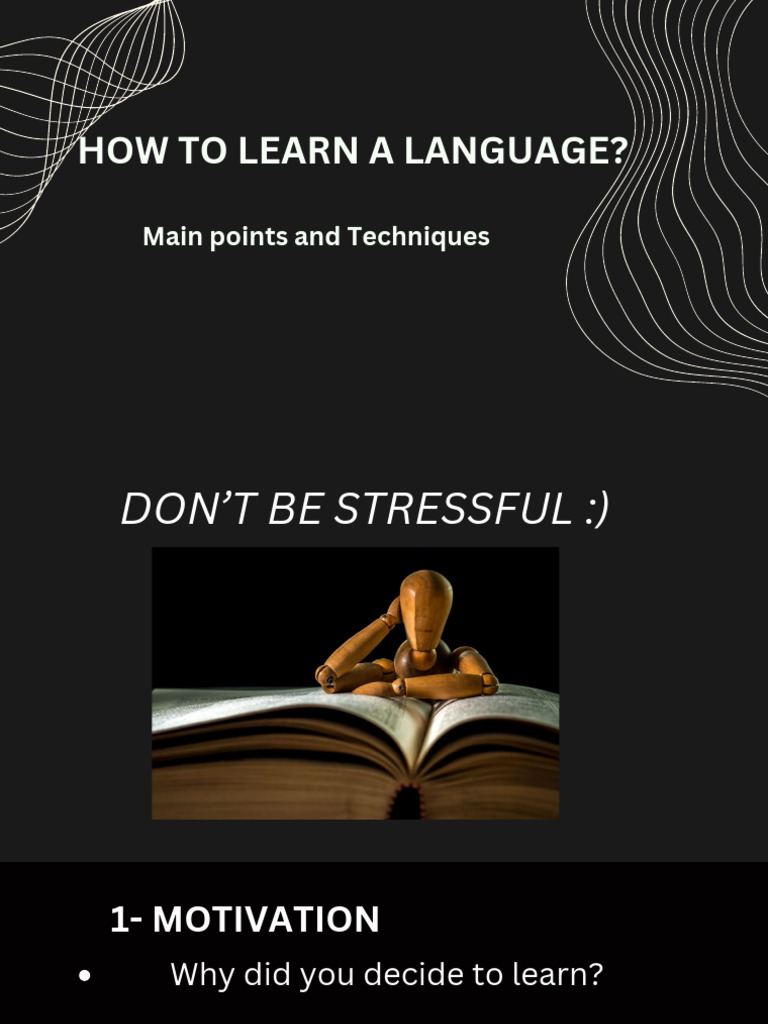How To Learn A Language | PDF