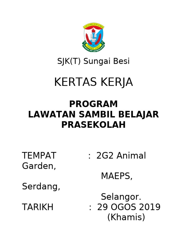Lawatan Prasekolah ke 2G2 Animal Garden | PDF