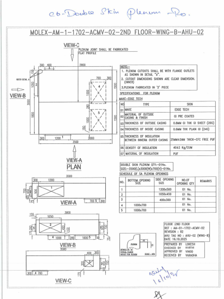 c6 Double Skin Plenum r0 | PDF
