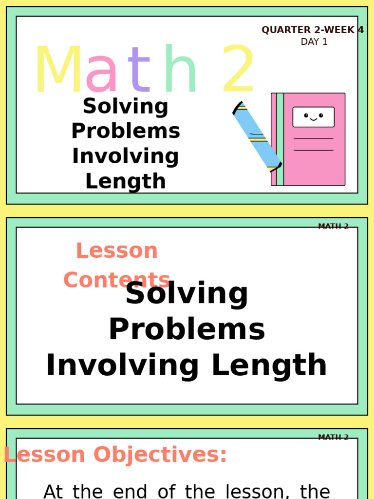 Length Problem Solving in Math 2 | PDF | Mathematics | Cognition