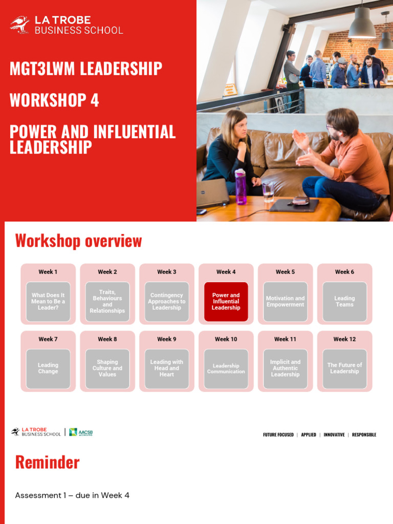 Power and Influential Leadership Workshop | PDF | Dark Triad | Leadership