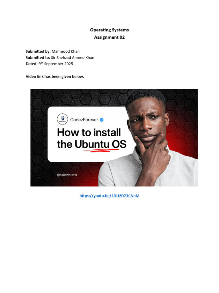 Operating Systems Assignment 02 | PDF