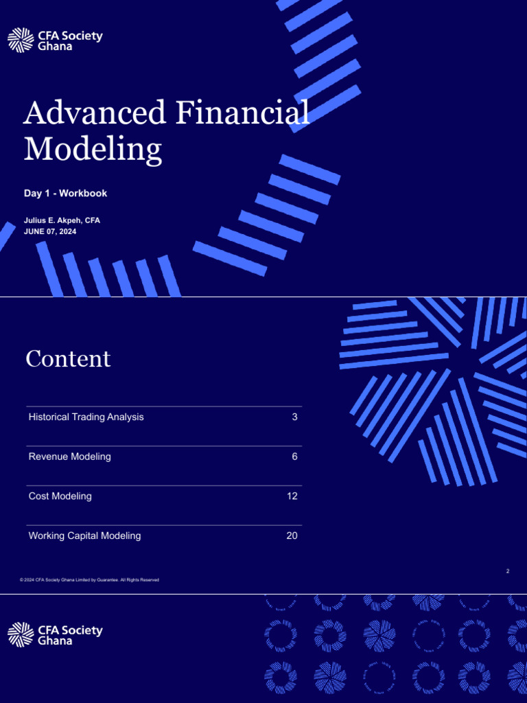 Advanced Financial Modeling Workbook | PDF | Banks | Expense