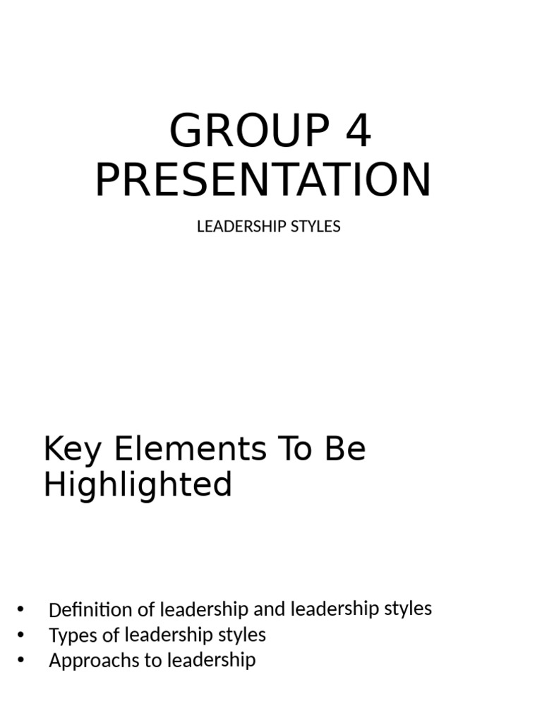 Leadership Styles and Approaches Explained | PDF | Leadership | Social ...