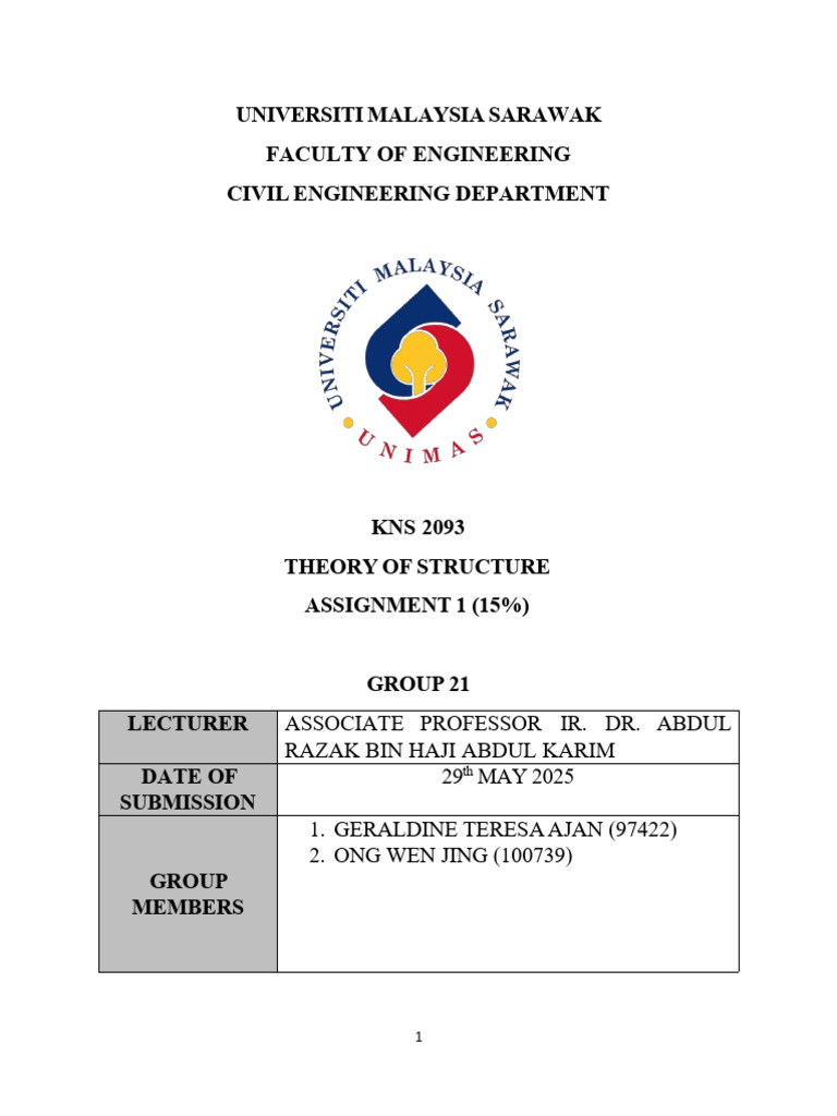 Civil Engineering Assignment on Beam Analysis | PDF