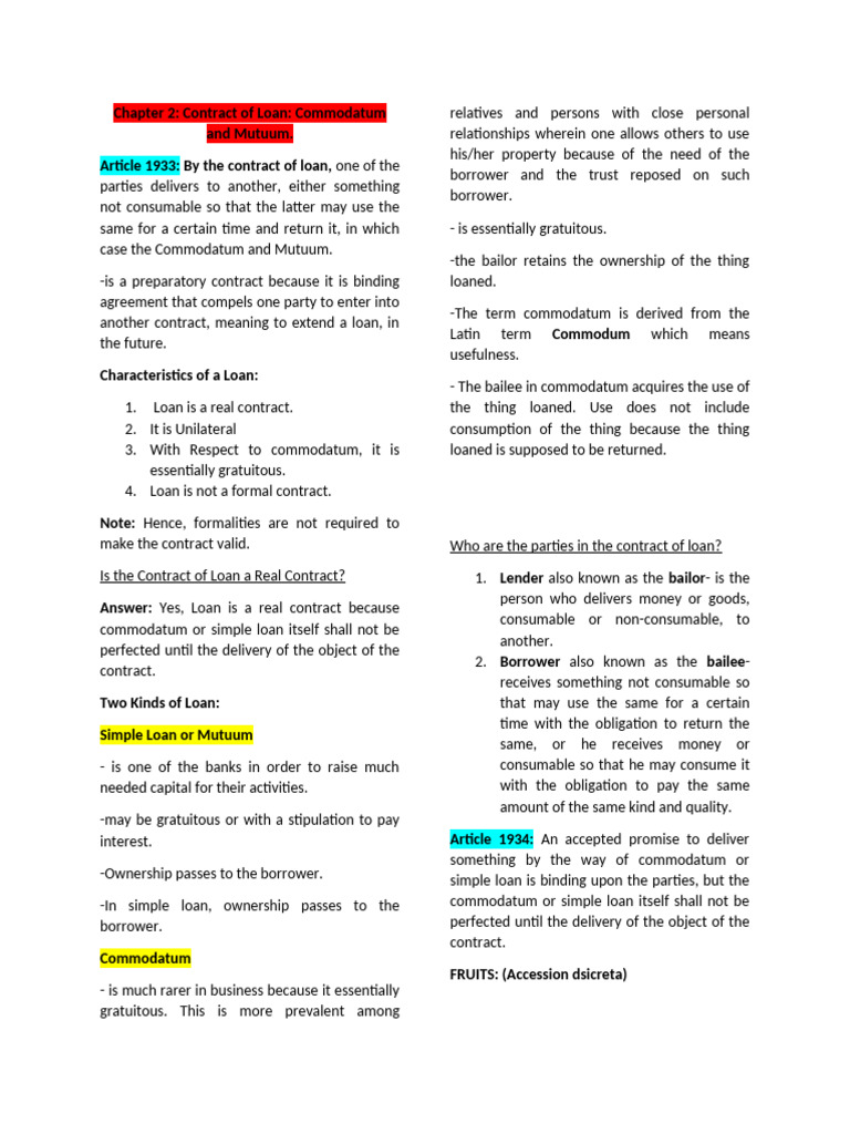 Commercial Law 1 | PDF | Loans | Debtor