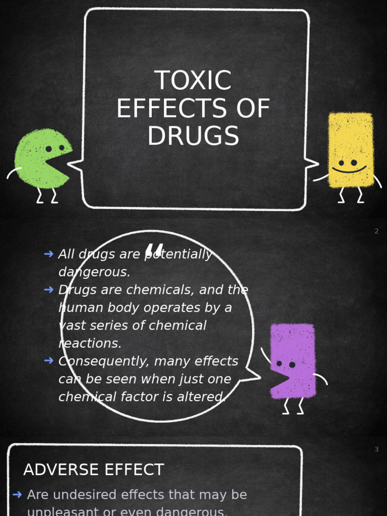 Toxic Effects and Adverse Drug Reactions | PDF | Clinical Medicine ...