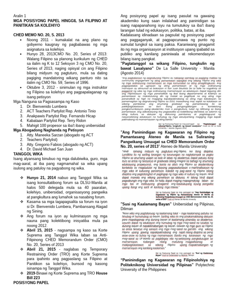 Fili 1 4 Midterms Reviewer | PDF