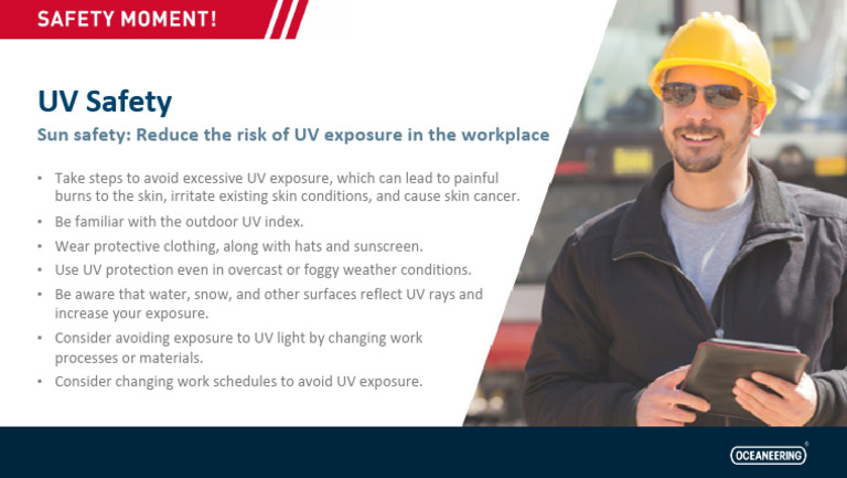 UV Safety Tips for Workplace Protection | PDF